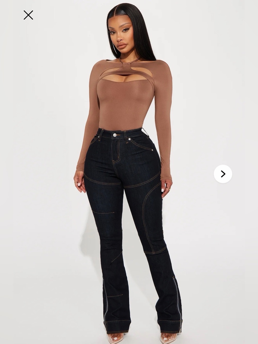 Wonder Why Moto Bootcut Jeans - Black